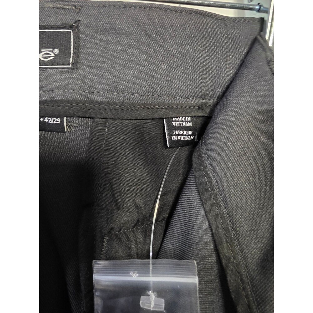 aodee women's 12 Black Dress Pants Flat Front Waist 29 Inseam 29 Made in Vietnam - Picture 4 of 5